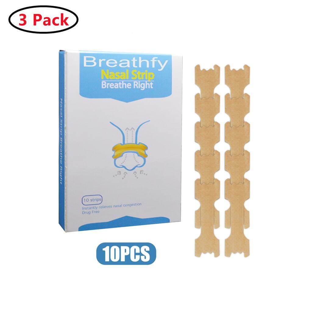 3 Pack Nasal Strips Extra Strength, Tan,10 Count Works Instantly to
