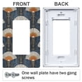 thumbnail image 3 of Yayeee Rocker Switch Wall Plate 1-Gang 4.6"x2.9" Home Decorative Outlet Cover, Orange Elegant Geometric, 3 of 6