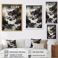 thumbnail image 4 of Designart "Crashing Rocky Coastline I" Modern Landscape Beach Wall Decor, 4 of 5