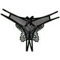 thumbnail image 3 of Women Low Waist Traceless Mesh Embroidered Big Open End Thong Sheer Bikini Panties No Show Panties for Women Pack My Recent High Waist No Show Underwear Women Microfiber Panties Bikini Bikini, 3 of 3