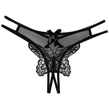 Lingerie for Women Crotchless Seamless Thong Underwear for Women Black Underwear Women S Lace Panties