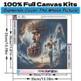 thumbnail image 4 of BYGFHLYW Jesus Art Craft Diamond Art Painting Kits,Full Round Dril Gem art Kits,Home Wall Decor 13.8*13.8In, 4 of 7