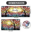 thumbnail image 4 of 2 Pieces Kitchen Rugs, Colorful Dreamy Tree Kitchen Mats for Floor, Cushioned Waterproof Non-Slip Foam Mat for Laundry, Office, Bathroom, Hallway, 47"x17"+29"x17", 4 of 7
