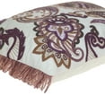 thumbnail image 4 of Parkland Collection Gracie 20x14" Paisley Cotton & Fabric Throw Pillow in White, 4 of 10