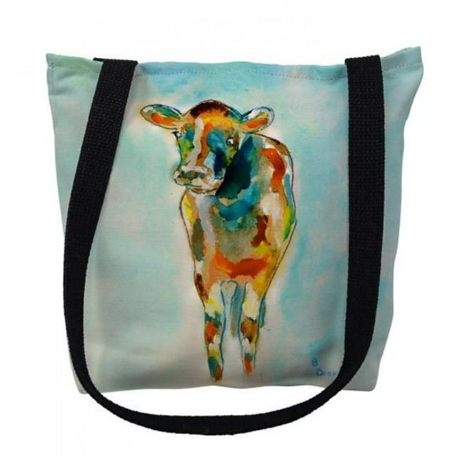 Betsy Drake TY066M 16 x 16 in. Cow Tote Bag - Medium