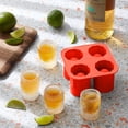 thumbnail image 2 of Harpily Daily Deals Clearance, Popsicles Molds 4 Ice Cups Custom Silicone Ice Tray Silicone Ice Shot Glass, 2 of 4