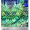 thumbnail image 2 of Soimoi Satin Silk Fabric Branch & Colorful Parrot Panel Decor Fabric Printed Yard 42 Inch Wide, 2 of 3