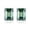 Green, variant on 2cttw D Color VVS1 Emerald Cut Moissanite Earrings for Women 925 Sterling Silver Yellow/Green/Pink Diamond Earrings Stud Women Moissanite Stud Earrings with Certificate