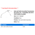 thumbnail image 2 of Inlet and Outlet Assembly Transmission Oil Cooler Line - Compatible with 2018 - 2020 Cadillac Escalade - AC Delco, 2 of 2