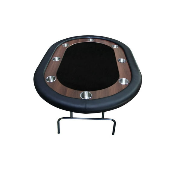 Table de poker Supreme 62" noire avec pattes Pliante pour 8 joueurs