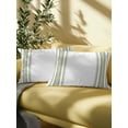 thumbnail image 5 of Outdoor Pillows Waterproof, Sage Green Striped Throw Pillows with Inserts Included, Stripes Farmhouse Modern Indoor Outdoor Decorative Lumbar Pillow for Bed/Couch/Patio 12"x20", 1Pcs, 5 of 8