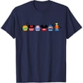 thumbnail image 1 of Disney Mickey Mouse And Friends Halloween Pumpkin Lineup T-Shirt All Size S-5XL, 1 of 4