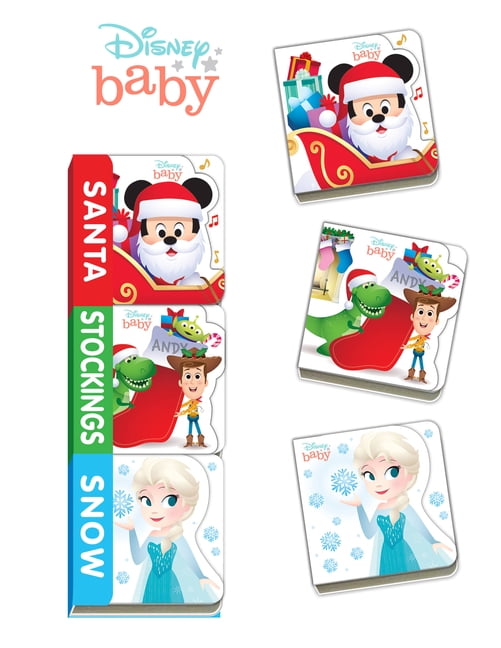 Disney Books; Jerrod Maruyama Teeny Tiny Books: Disney Baby Santa, Stockings, Snow (Board book)