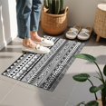 thumbnail image 4 of Black Geometric Striped Pattern Door Rugs,Washable Non Slip Door Mats Indoor,Decorative Door Mats,Entry Mat Indoor for Entrance,Bedroom,Kitchen,Bathroom,16"x24", 4 of 6
