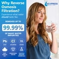 thumbnail image 4 of Express Water ROC001 UV Countertop Water Filter System – Hot, Room, Ambient Reverse Osmosis Water Filter System – 5 Stage RO Water Filter System with UV Water Purifier – No Installation Required, 4 of 8