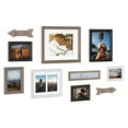 thumbnail image 2 of Kate and Laurel Bordeaux Expressions Wall Decor Collection, Set of 10, Industrial Farmhouse Finishes, Assorted Size Frames and Decorative Wall Accents, 2 of 8
