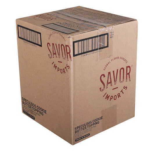 Savor Imports Speculoos Cookie Butter Squeeze Bottle, 1.1 Kilogram, 6 Per Case