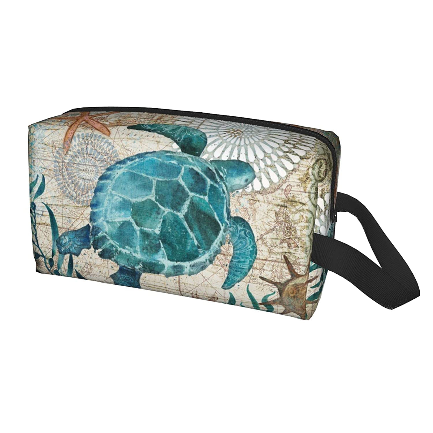 Tropical Fish And Sea Turtle Messenger Bag Crossbody Bag Large Durable Shoulder School Or Business Bag Oxford Fabric For Mens Womens 