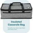 thumbnail image 3 of VP Home Single Heather Gray Insulated Casserole Carrier for Travel, Parties, and Picnics - Keep Your Food Hot and Delicious Anywhere!, 3 of 8