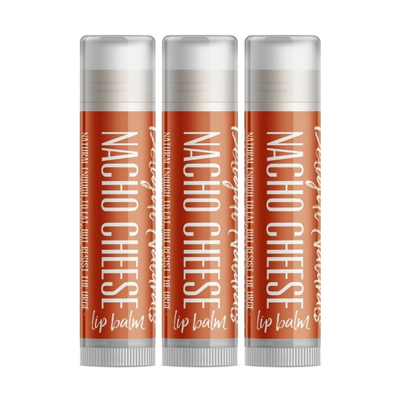 Delight Naturals Nacho Cheese Lip Balm - 3 Pack