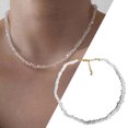 thumbnail image 2 of Visland Collier pour Femme, Coupe Multifacette, Faux Verre, Longueur Prolongée Ajustable, Bijou de Cou, Collier Ras-du-Cou pour Dame, 2 of 7