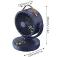 thumbnail image 3 of Fiudx Ofertas Relámpago Ventilador De Circulación De Aromaterapia Con Cabeza Agitadora De Flores (Sección De Enchufe Recto), 3 of 7