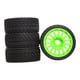 thumbnail image 5 of 4x Ruedas Neumáticos Portátil Alto Rendimiento Ligero Modelo DIY Repuestos Fácil Hexágono verde, 5 of 9