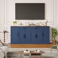 thumbnail image 2 of Hiphuta 70.8"W Large Buffet Cabinet with 6 Doors, Modern Farmhouse Sideboard with 2 Drawers, Coffee Bar for Kitchen Dining Room Living Room, Blue, 2 of 7