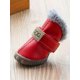 thumbnail image 2 of 1pc Anti-Slip Waterproof Wear-Resistant Snow Boots For Pets With Fleece, Autumn/Winter, 2 of 4