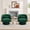 Velvet | dark green, variant on Modern 360° Swivel Barrel Chair 2-Pack, Velvet Upholstered Round Lounge Armchair with Striped Backrest, Comfy Accent Chair for Living Room, Khaki