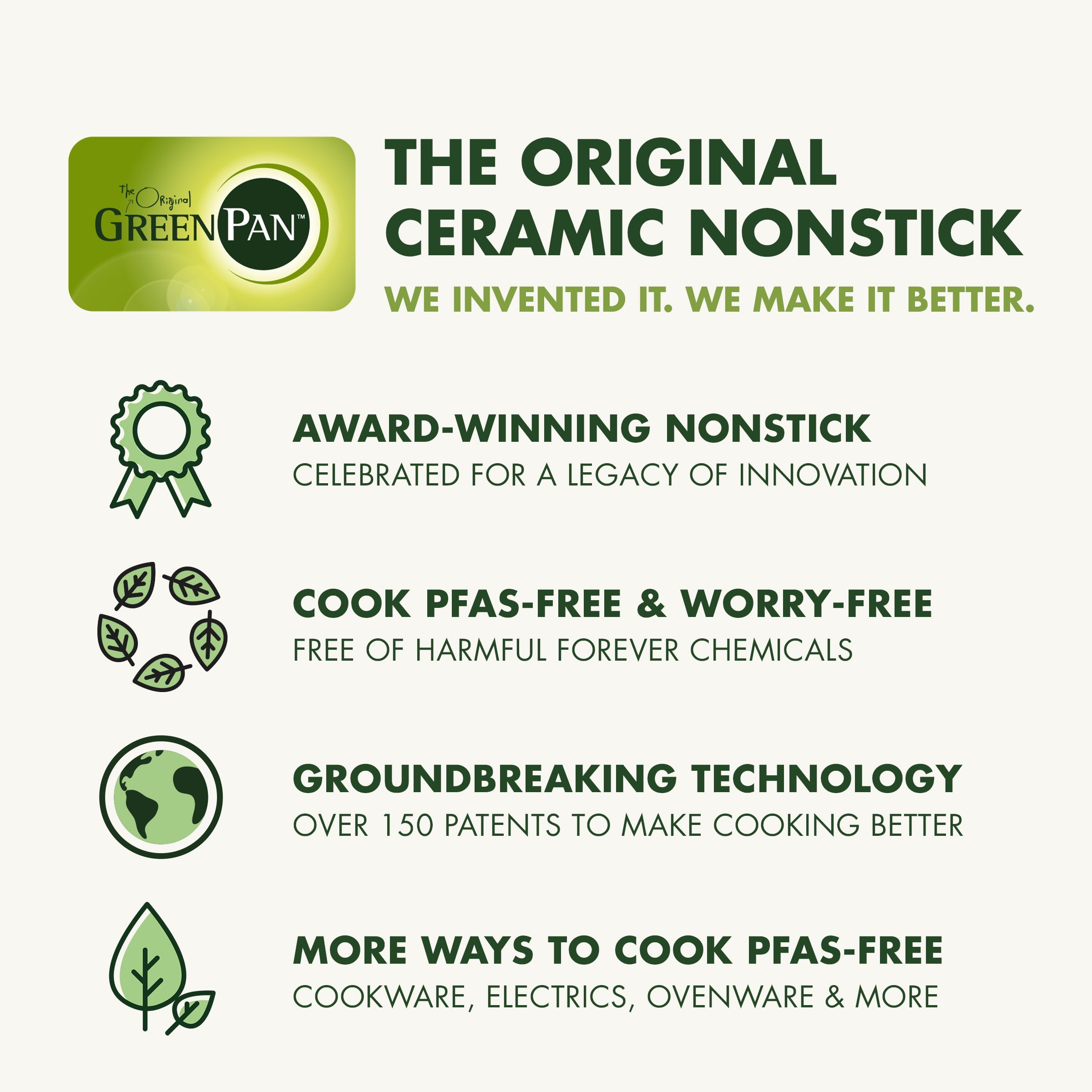 GreenPan Essence 10″ Ceramic Nonstick Frypan – Oven Safe, Dishwasher Safe, Stay-Cool Handle, Gray​