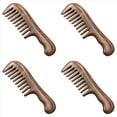 thumbnail image 1 of 4X Peine de Dientes Anchos de SáNdalo Peine de Madera de Dientes Gruesos PortáTil de Pelo Rizado Herramienta de Masaje Capilar Gruesa, 1 of 5