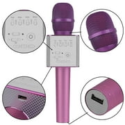 Q9 Super Bass W ireless B luetooth Mobile p hone Karaoke Microp hone Handheld KTV Singing Speaker For IOS For Android