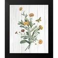 thumbnail image 2 of Wild Apple Portfolio 15x18 Black Modern Framed Museum Art Print Titled - Botanical Bouquet on Wood IV, 2 of 5