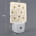 thumbnail image 2 of Naloa Chicken Family Night Lights Plug into Wall, Dusk to Dawn Sensor Warm White Led Night Light 0.5W, Nightlight suit for Adults, Bedroom, Bathroom, Hallway, Kitchen, 2 of 5