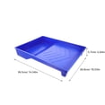 thumbnail image 2 of OUNONA 3Pcs Blue Plastic Paint Trays with Stackable Design for Pigment Mixing and Storage, 2 of 8