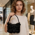 thumbnail image 6 of Floral Handbag for Women Flower Clutch, Trendy Crossbody Evening Bag for Cheongsam, Elegant Prom Party Purse with Handle, Lightweight Satin Flower Shoulder Bag for Wedding Guest, 6 of 9