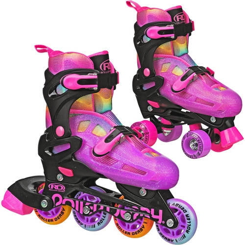 Roller Derby RD 2N1 Girl Roller Skates, Purple