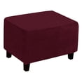 thumbnail image 1 of Rongfmy Rectangle Footstool Slipcover Removable Protector Furniture Protect Series Decoration Flexible Stretchable Red, 1 of 8