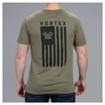 thumbnail image 4 of VORTEX Adult Male Salute Short Sleeve T-Shirt, Color: Military Heather, Size: XL, 4 of 5