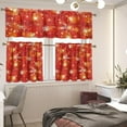 thumbnail image 2 of Christmas Kitchen Curtains and Valances Set Snowflakes 3 Pieces Kitchen Curtains Window Treatments for Cafe Living Room Decor European Curtains with Rod Pocket Kitchen Curtains Sets, 2 of 4