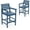 Navy Blue, variant on Outdoor Furniture Patio Chair, HDPE Bar Height Adirondack Stools Set of 2, All Weather UV Waterproof for Poolside Deck Balcony Backyard Garden, Navy Blue