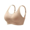 thumbnail image 2 of WCMZJ Womens Seamless Push Up Bra No Underwire Comfort Support Breathable Soft Wireless Bralette Full Coverage Sport Everyday Bra Coffee L, 2 of 9