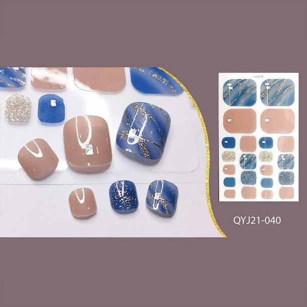 Pegatinas para uñas de los pies Pegatinas para uñas de los pies Pegatinas de uñas de imitación bronceadas