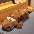 thumbnail image 3 of Gran tamaño de mintiendo sección almohada de felpa alfombra de cocodrilo suave Animal relleno juguete muñecas de felpa de dibujos animados de los niños regalo, 3 of 4