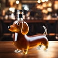 thumbnail image 2 of Aespoir Wine Bottle, Dachshund Dog Whiskey Bottle, Practical Cabinet Decoration Wine Bottle for Bar Home Office Decor 300ml, 2 of 6
