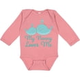 thumbnail image 3 of Inktastic Nanny Loves Me Grandchild Whale Boys or Girls Long Sleeve Baby Bodysuit, 3 of 5