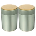 thumbnail image 3 of 2pcs Food Storage Canisters: Metal Containers with Airtight Lids for Loose Tea and Coffee Bean Tin Canisters for Tea Bags Green, 3 of 4