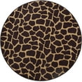 thumbnail image 1 of Animal Collection Custom Size Animal Print Area Rug for Living Room, Dining Room, Kitchen, Bedroom, Kids, Giraffe Tall Order - 7' Round, 1 of 1