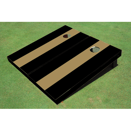 Dark Gold And Black Matching No Stripe Long Stripe Set